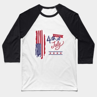 4th of July Independence Day Design Baseball T-Shirt